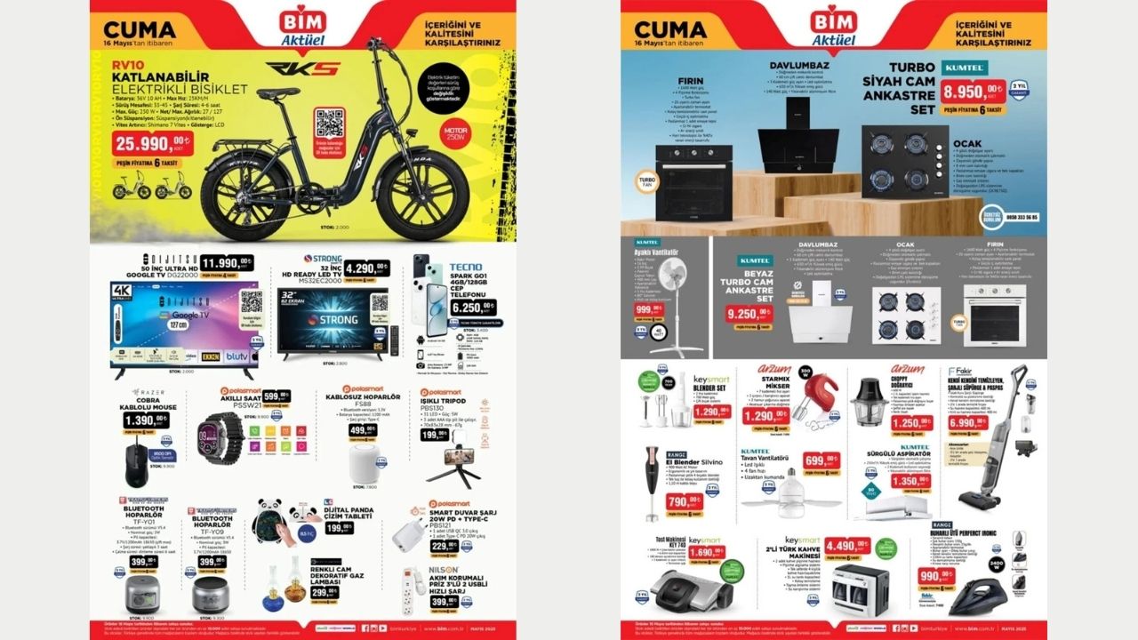 Bi̇m 16 Mayıs Aktüel Kataloğu
