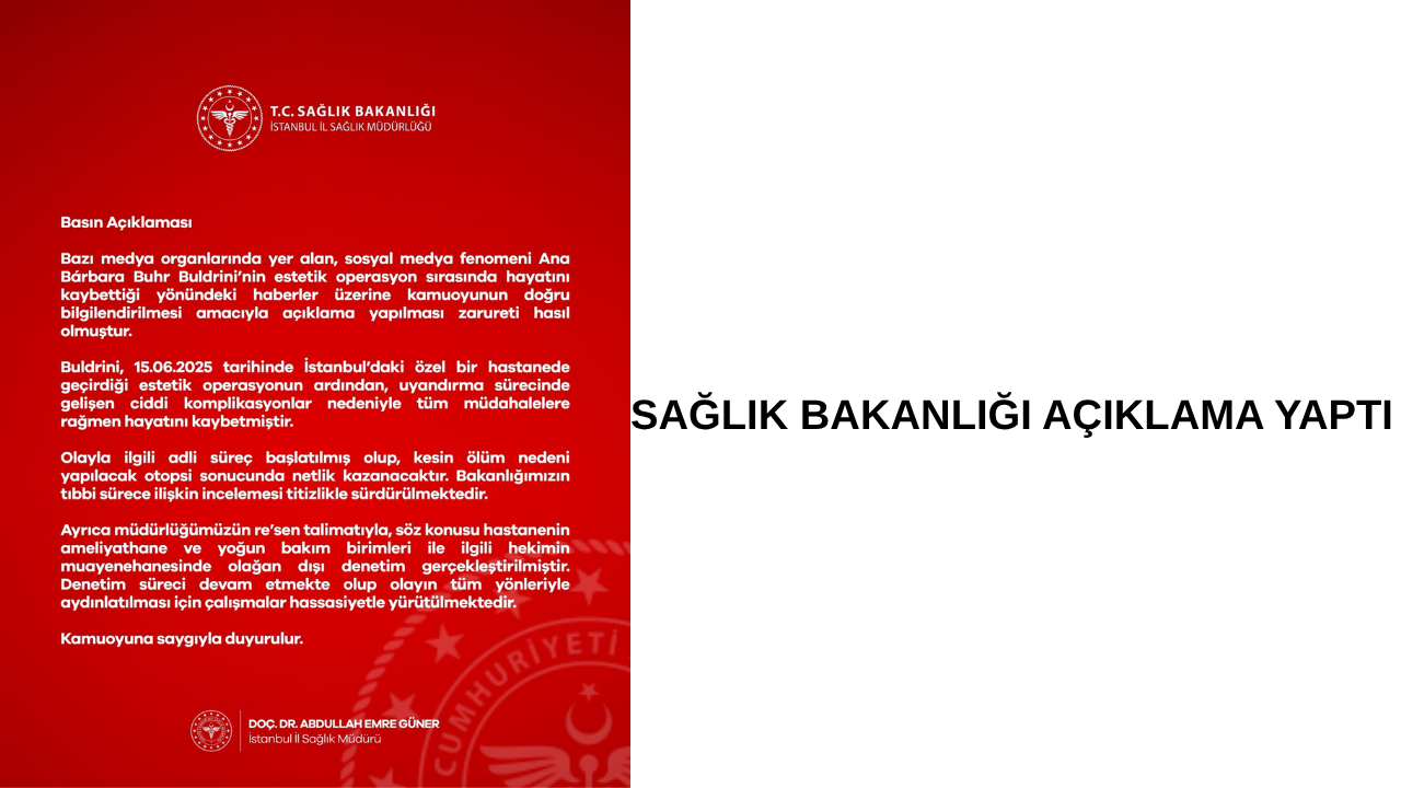 Sağlik Bakanliği Açiklama-1