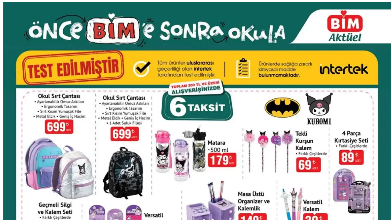 Bi̇m 22 Ağustos 2025 Aktüel Kataloğu Yayımlandı Okul Ve Ofis Malzemelerinde Büyük İndirimler! 2