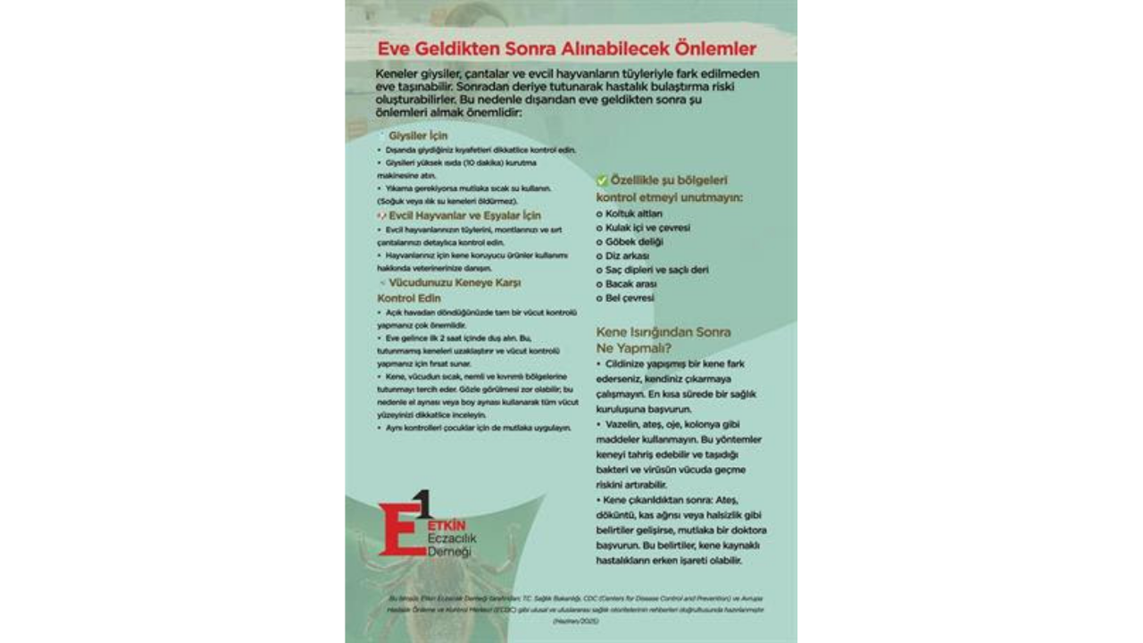 Etkin Eczacılık Derneği’nden Kene Rehberi 3