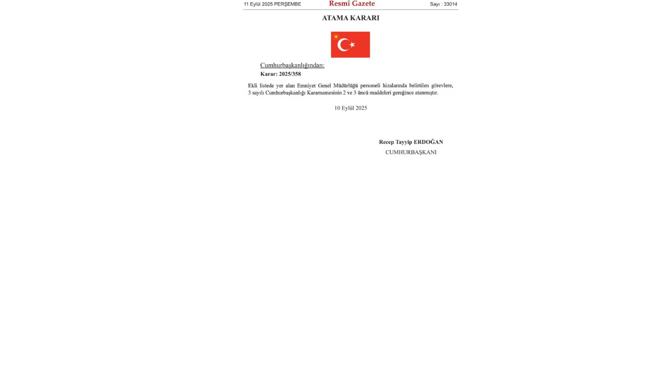 Emniyet Müdürleri Kararnamesi Yayınlandı 37 İl Emniyet Müdürü Değişti 3