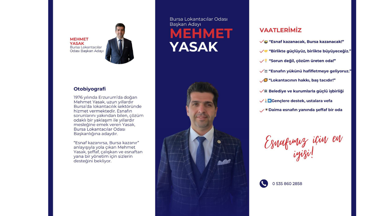 Esnaf Kazanırsa Bursa Kazanır! Lokantacılar Odası Başkan Adayı Mehmet Yasak'a Tam Destek2
