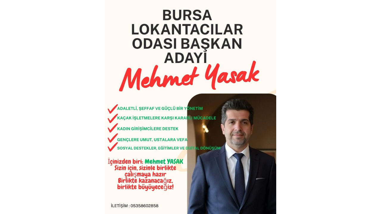 Esnaf Kazanırsa Bursa Kazanır! Lokantacılar Odası Başkan Adayı Mehmet Yasak'a Tam Destek4