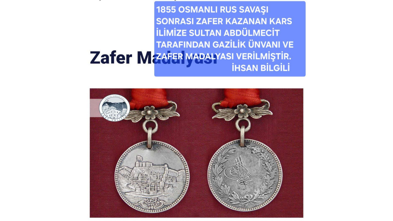 Kars Zaferi Ve Gazi Kars'a Verilen Gazilik Madalyasının 170. Yılı Kutlu Olsun. 3