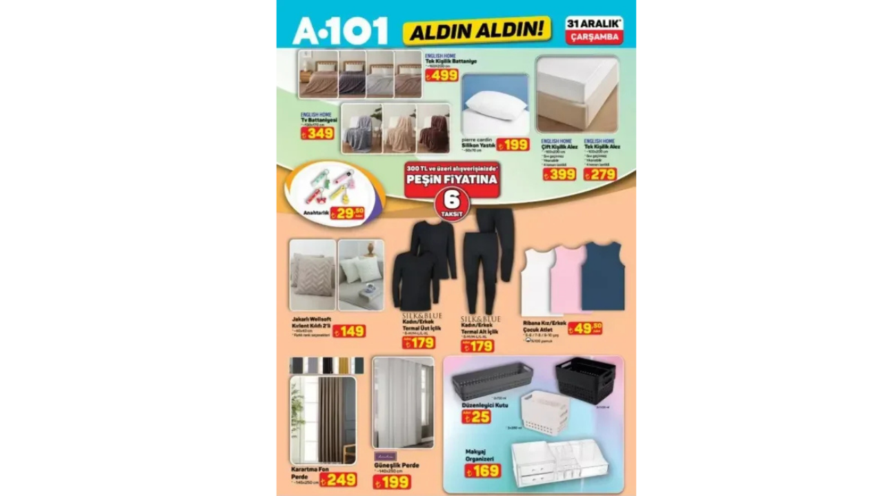 A101 31 Aralık 2025 Aktüel Kataloğu Samsung A16, English Home Ürünleri Ve Yılın Son Dev İndirimleri!2