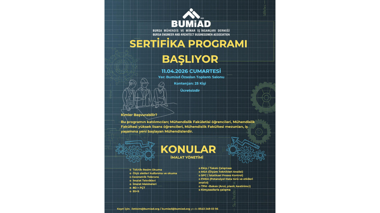 Bursa'da Genç Mühendislere Ücretsiz Eğitim2