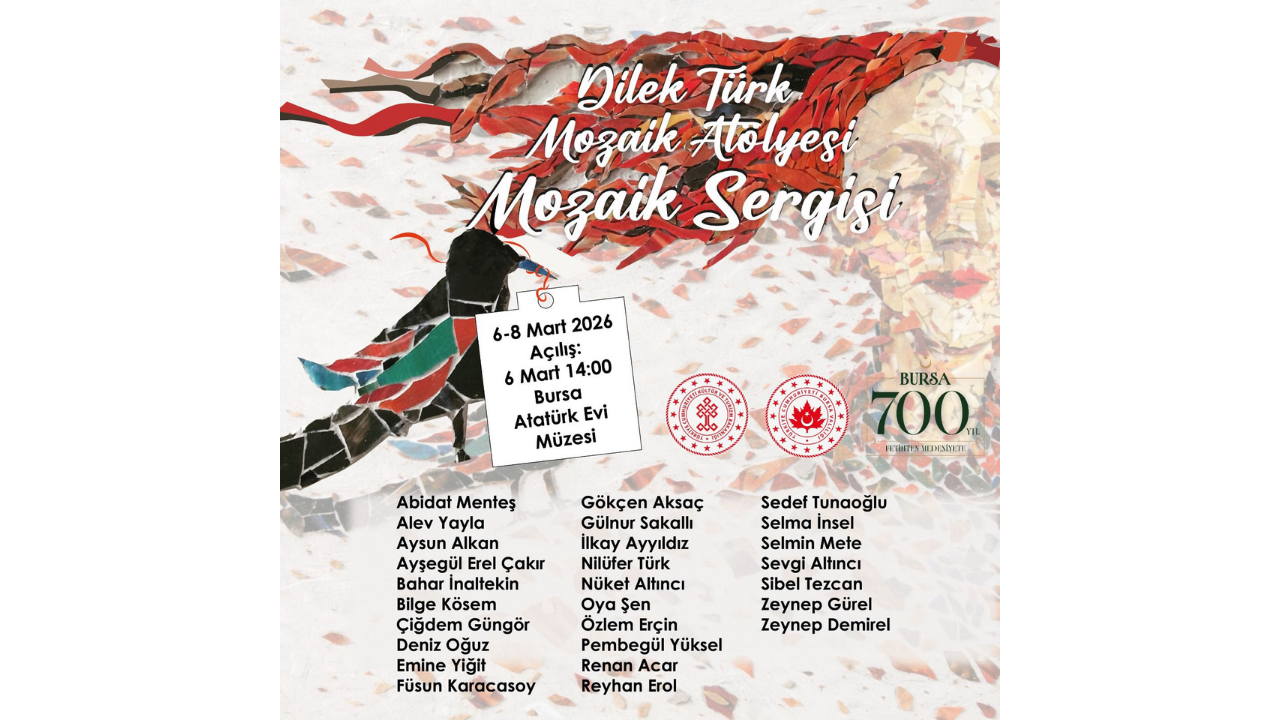 Bursa’da Tarih Kokan Evde Sanatla Iç Içe 8 Mart Kadın Sanatçılardan Mozaik Sergisi2