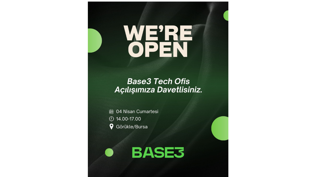 Base3 Teknoloji Görükle Bürosu Hizmete Açıldı3