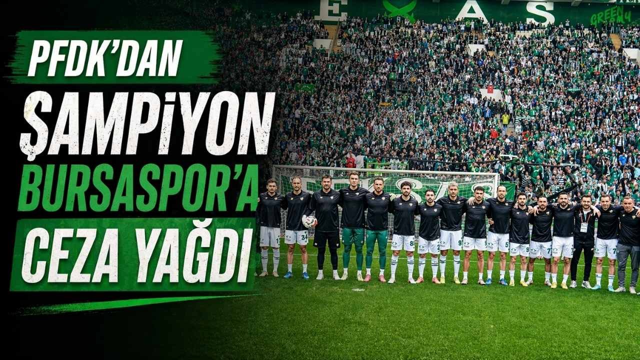 PFDK'dan Bursaspor'a 446 Bin TL Ceza