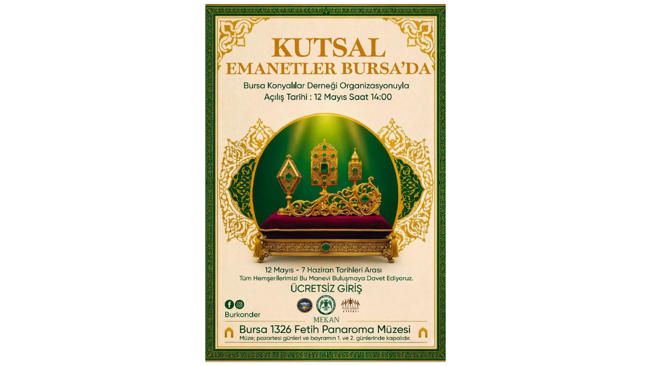 Kutsal Emanetler Sergisi İlk Kez Bursa'da2