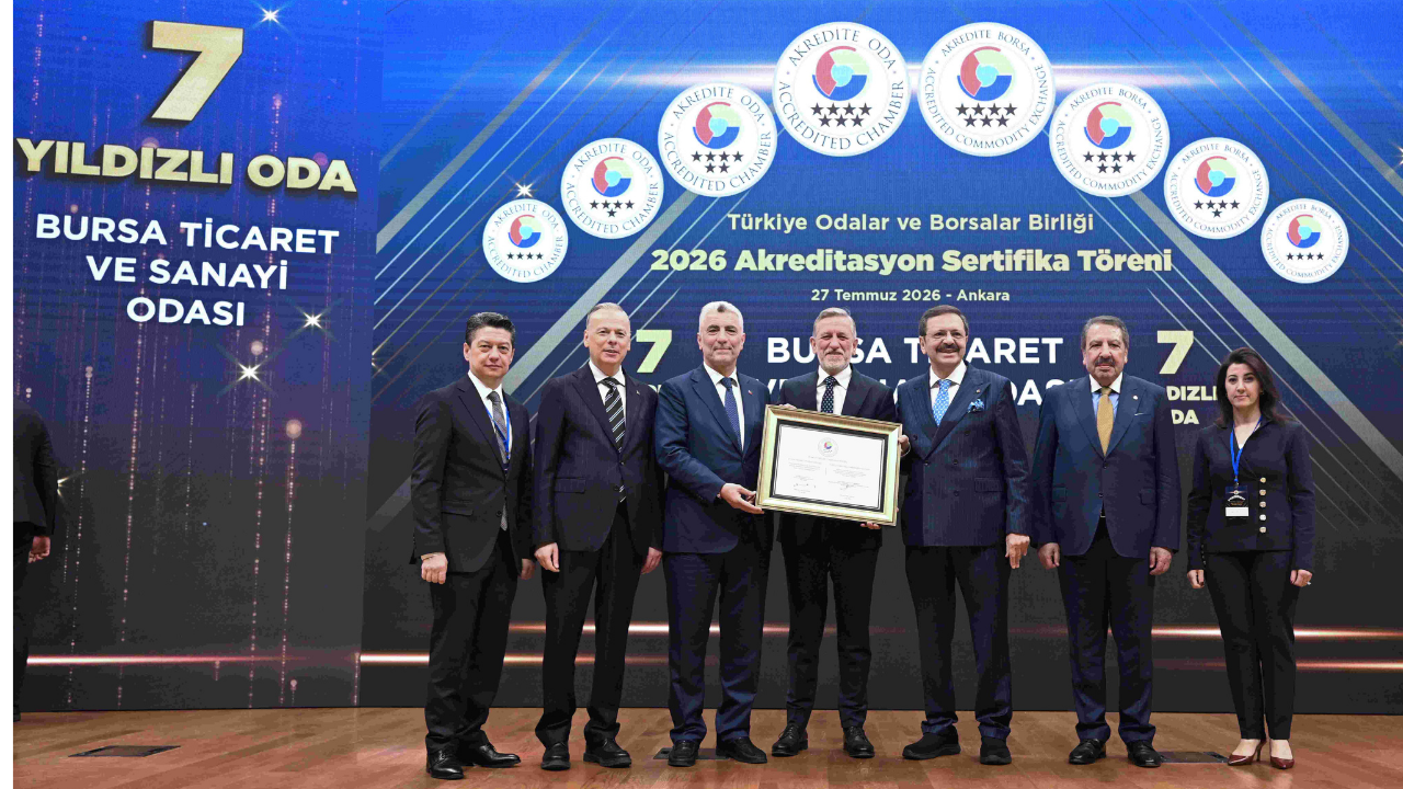 BTSO’nun Hizmet Kalitesine 7 Yıldızlı Tescil