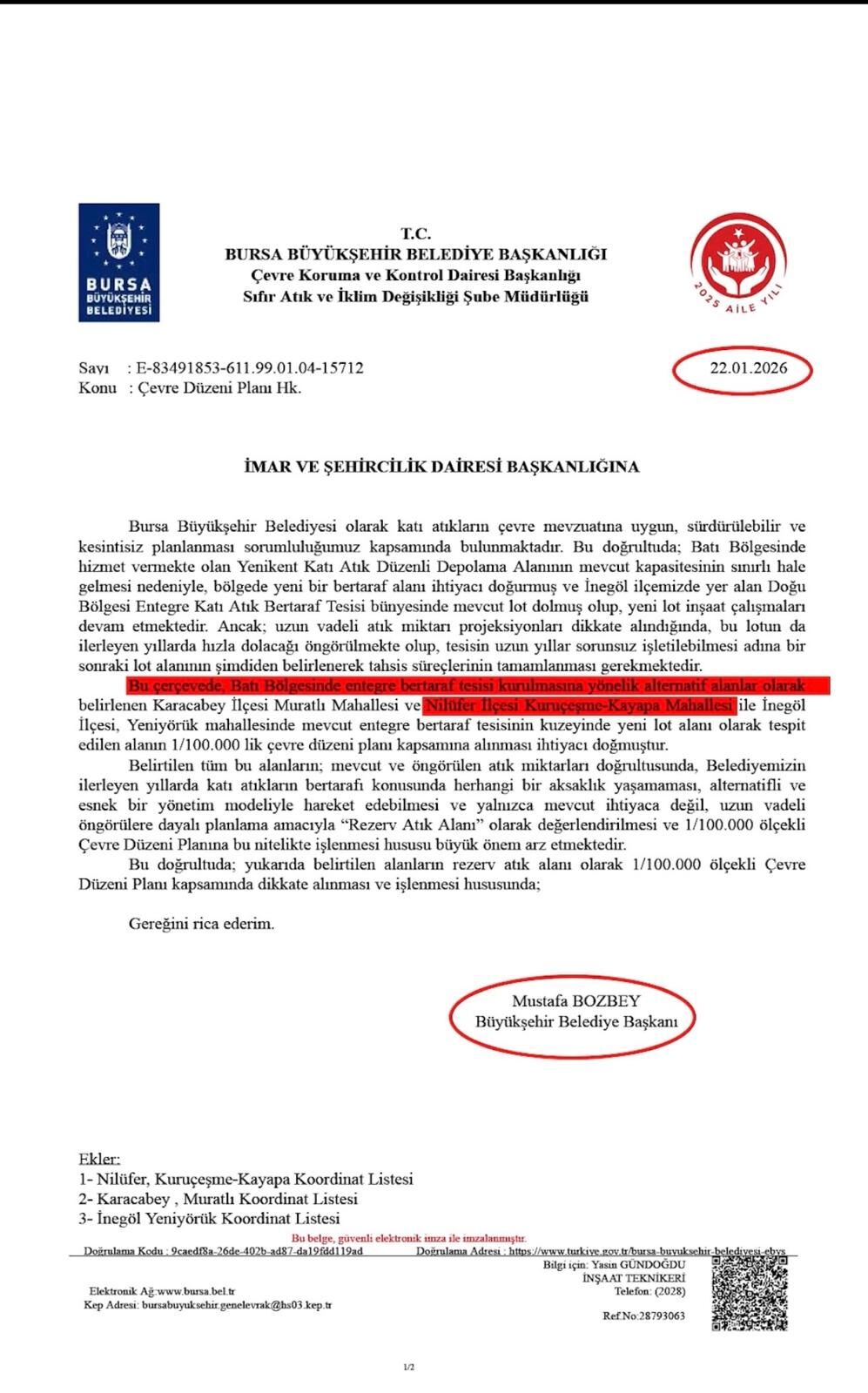 Chp'nin İtiraz Ettiği Projenin Planını Kendi Yönetimi Mi Hazırladı? Kayapa Dosyasında Dikkat Çeken Belgeler2-1