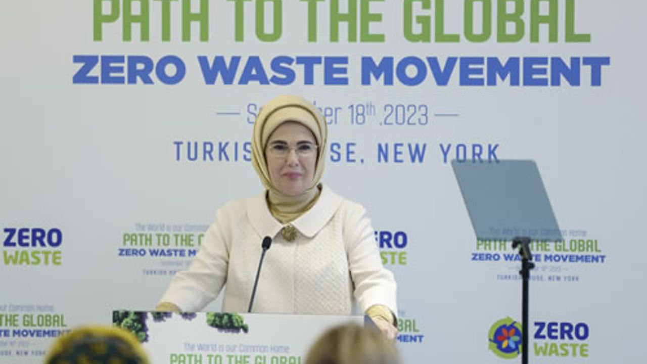 Emine Erdoğan, New York’ta “Küresel Sıfır Atık Hareketine Doğru” programına katıldı