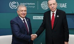 Cumhurbaşkanı Erdoğan, Özbekistan Cumhurbaşkanı Mirziyoyev ile bir araya geldi