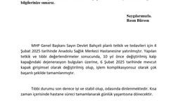 MHP Lideri Devlet Bahçeli'nin Sağlığı Hakkında!