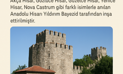 Anadolu Hisarı: Güzelce Hisar'ın Tarihi ve Mimari Özellikleri