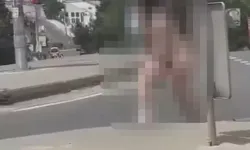 Başakşehir’de Şaşkınlık Yaratan Anlar: Cadde Ortasında Çıplak Yürüdü