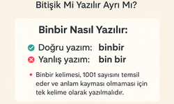 Binbir TDK'ya Göre Yazım Şekli