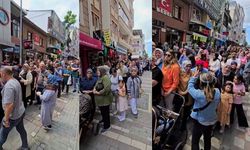 Bursa Karacabey Çekilişi Gören Mağaza Önüne Koştu: Mağaza Önünde Metrelerce Kuyruk Oluştu