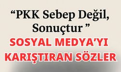Sosyal Medyada Gündem Olan Sözler: "PKK Sebep Değil, Sonuçtur" İfadesi Tartışma Yarattı