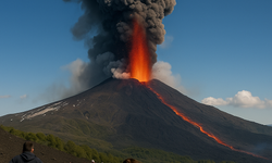 Etna Yanardağı Nerede? İtalya’nın Güneyindeki Etna Yanardağı Patladı! Turistler Kaçıştı