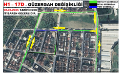 BURULAŞ Duyurdu: H1 - 17D Hattında Güzergah Değişikliği