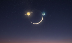 Gökyüzü Bu Akşam Gülümsüyor: Ay, Satürn ve Neptün Kavuşumu Hakkında Her Şey
