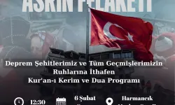 Bursa Harmancık'ta Deprem Şehitleri İçin Kur'an ve Dua Programı Düzenleniyor