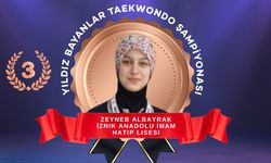 İznik Anadolu İmam Hatip Lisesi Öğrencisi Taekwondo'da Türkiye Üçüncüsü Oldu
