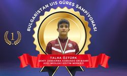 Talha Öztürk, U15 Güreş Şampiyonası'nda Birinci Oldu