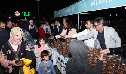 Nilüfer Belediyesi’nden Kadir Gecesi’nden kandil simidi ikramı