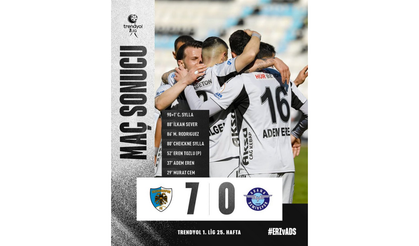 Erzurumspor FK Gol Oldu Yağdı! Adana Demirspor Maç Sonucu: 7-0