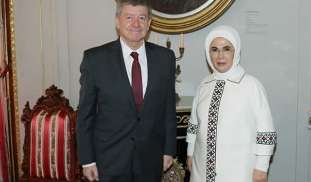 Emine Erdoğan, BM Politikadan Sorumlu Genel Sekreter Yardımcısı Ryder'ı kabul etti