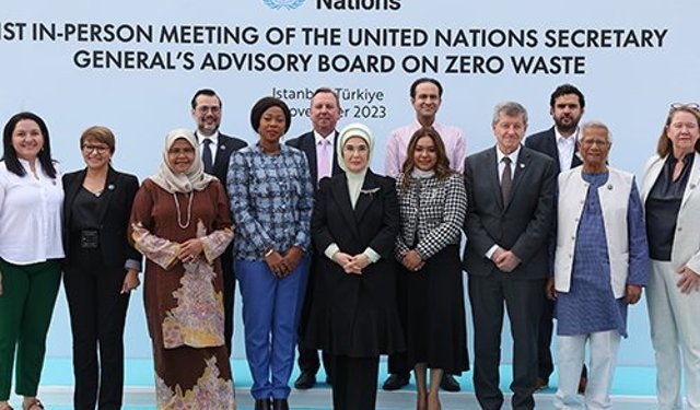 Emine Erdoğan, BM Sıfır Atık Danışma Kurulu'nun ilk resmî toplantısına başkanlık etti
