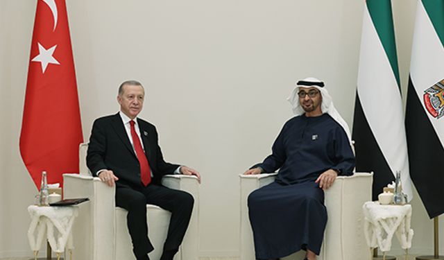 Cumhurbaşkanı Erdoğan, Birleşik Arap Emirlikleri Devlet Başkanı Al Nahyan ile görüştü