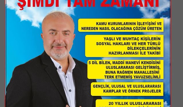 Beş Yabancı Dil Bilen Sıra Dışı Muhtar Adayı Cemil Çelik!