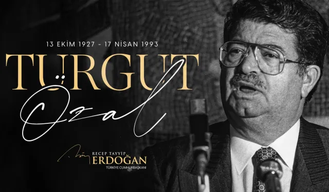 Cumhurbaşkanı Erdoğan'dan merhum Özal'a: Geride nadide miras bıraktı