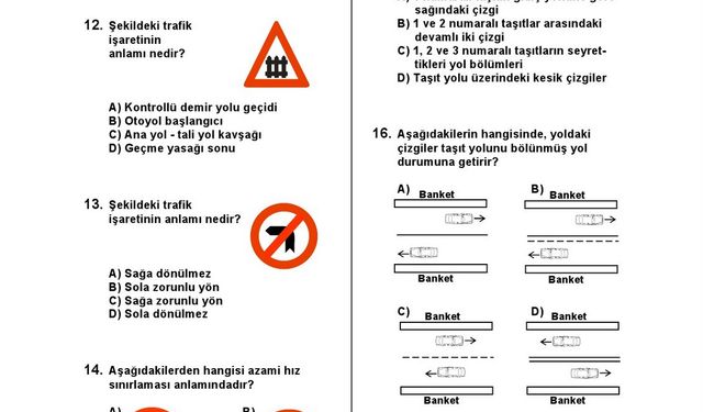 2024 Ehliyet Sınav Soruları ve Cevaplarına Ulaşabileceğiniz Kısa Yol