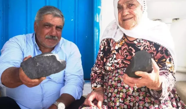 85 Yaşındaki Kadının Bahçesine Göktaşı Olduğu Düşünülen Cisim Düştü