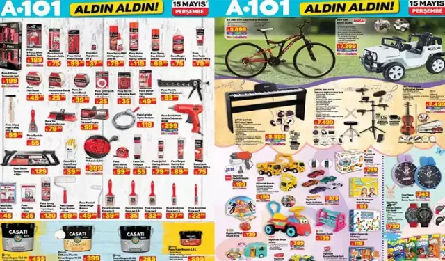 A101 15 Mayıs Aktüel Ürünler Kataloğu Yayınlandı: Elektronikten Mutfağa Dev İndirimler