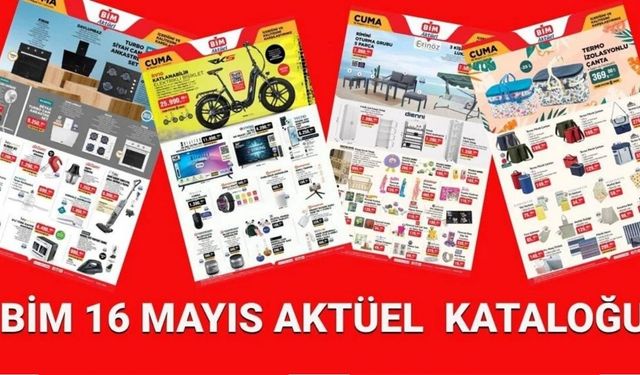 BİM 16 Mayıs Cuma Aktüel Ürünler Kataloğu Yayınlandı: Oturma Grubundan Süpürgeye, Fiyatlar Dikkat Çekiyor!