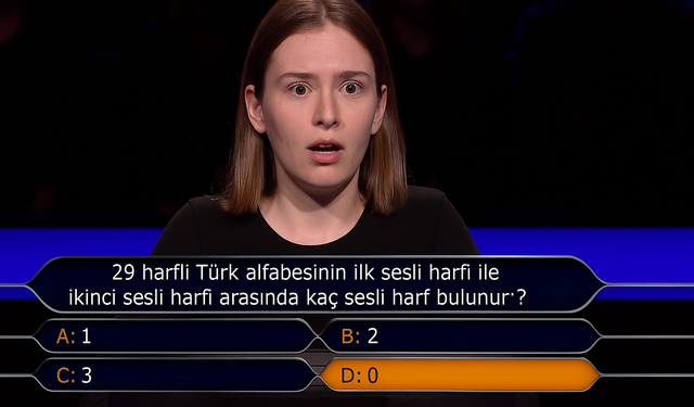 Kim Milyoner Olmak İster'de Alfabe Sorusu Damga Vurdu! Genç Yarışmacı Cevapla Şoke Oldu