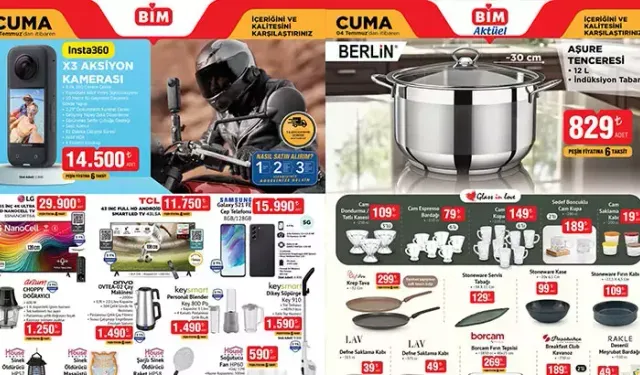 BİM 1-4 Temmuz Aktüel Ürünler Kataloğu Raflarda! LG TV, Samsung Telefon,  ve Daha Fazlası Satışta