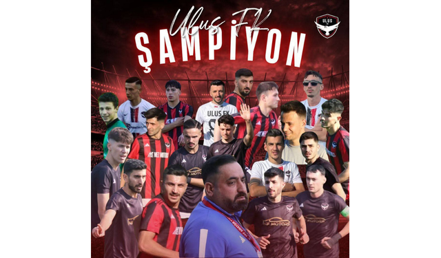 Ulus Futbol Kulübü, Teknik Direktör Abdullah Bargın Liderliğinde Namağlup Şampiyon!