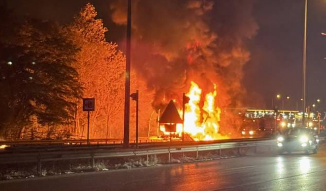 Ankara Yolu Mahşer Yerine Döndü: Alev Alan TIR, 8 Kilometre Boyunca İlerledi