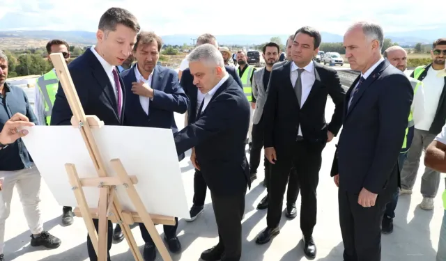 Bursa İnegöl'de  kavşak çalışmasında sona gelindi