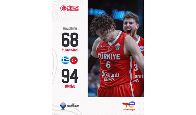 EuroBasket Yarı Finalinde Muhteşem Zafer! Türkiye, Yunanistan'ı Devirerek Finalde