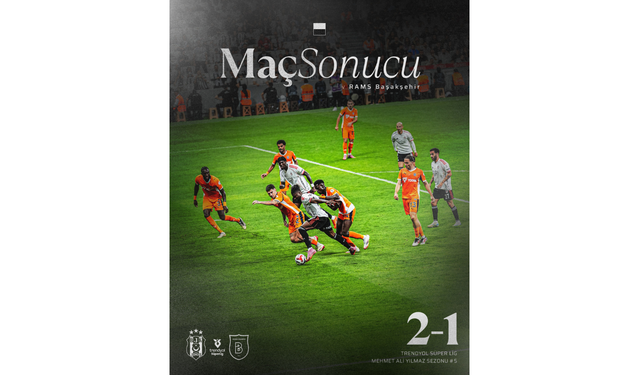 SON DAKİKA: Beşiktaş, Başakşehir'i Uzatmalarda Yıktı: 2-1