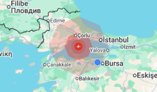 SON DAKİKA: Bursa’da Deprem Paniği! Çorlu Merkezli 4.7 Büyüklüğündeki Sarsıntı Hissedildi
