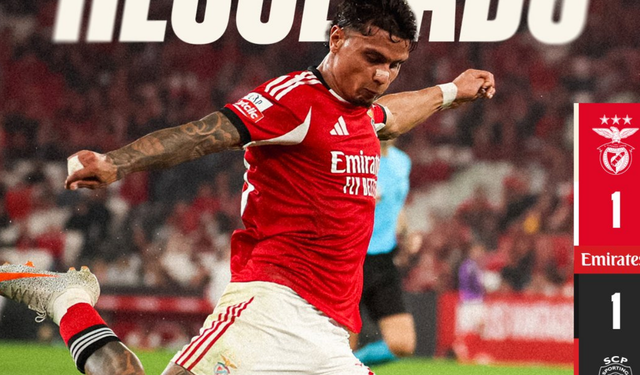 LİZBON DERBİSİ'NDE KAZANAN ÇIKMADI! Benfica - Sporting Lizbon Maçı Kaç Kaç Bitti? (Portekiz Ligi)